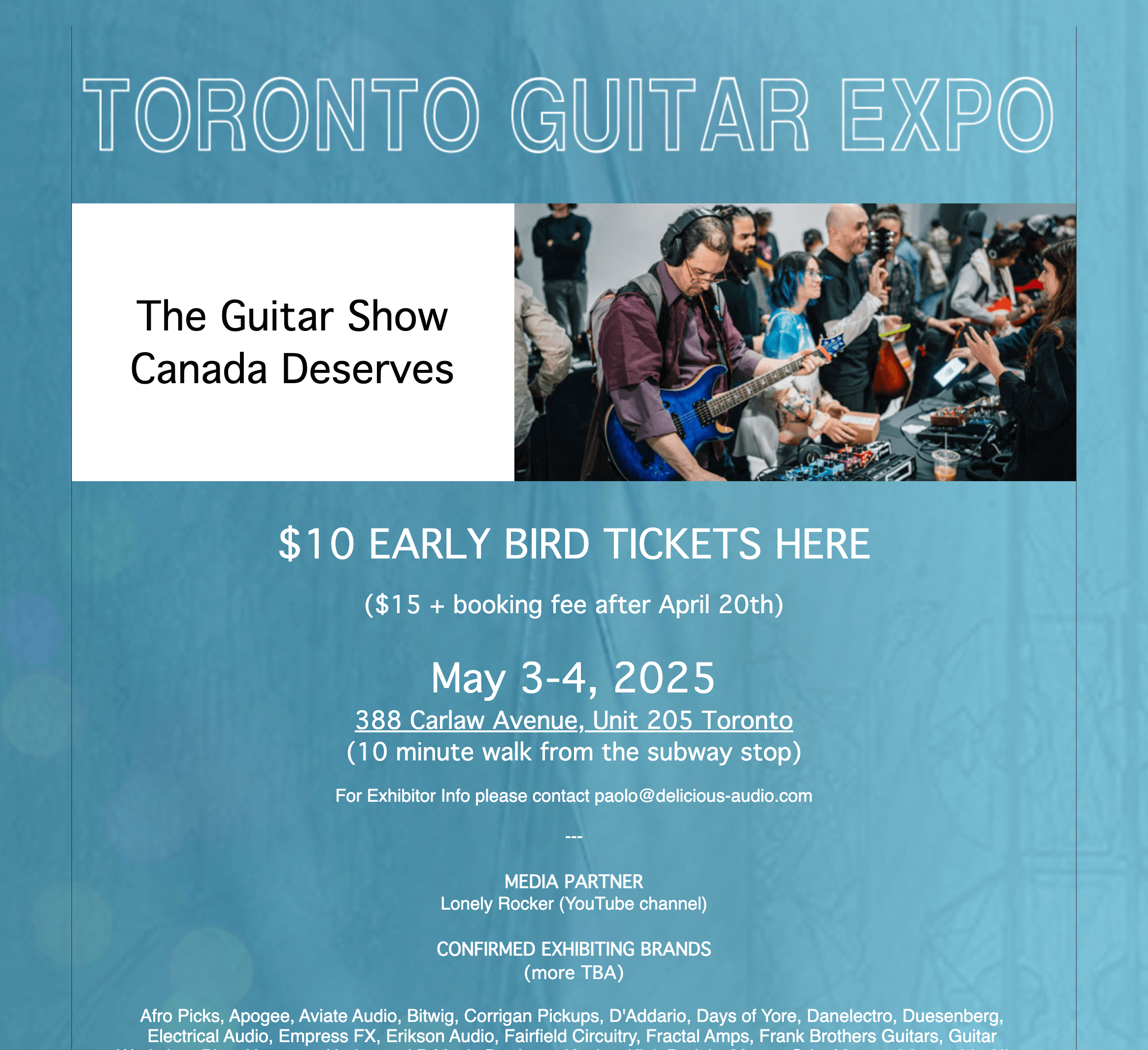 Toronto Guitar Expo 2025